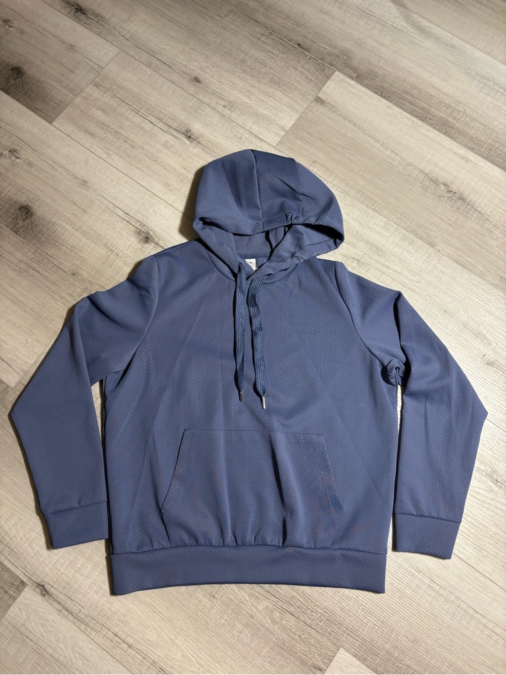 Velocity Softlite Mesh Hoodie Lightweight Pullover Navy Blue Size Large